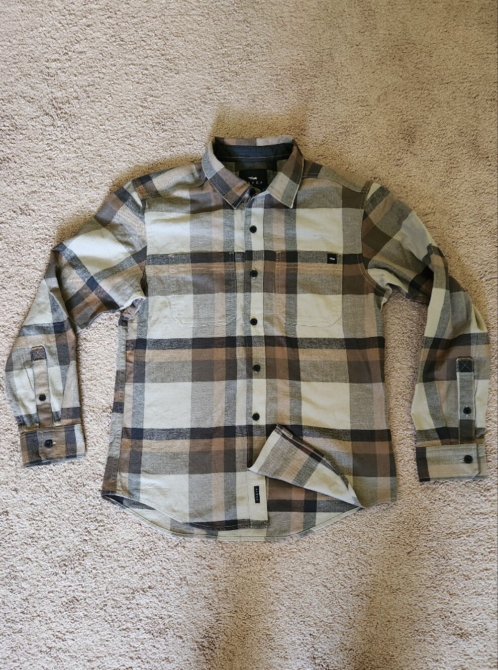 Sitka Ashland Lightweight Flannel Plaid Shirt Outdoor Hunting Fishing Men Med